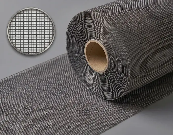 Fiberglass düz sineklik rulosu ve göz yapısı
